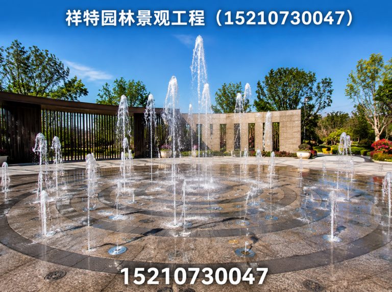 清苑区旱地喷泉展示图